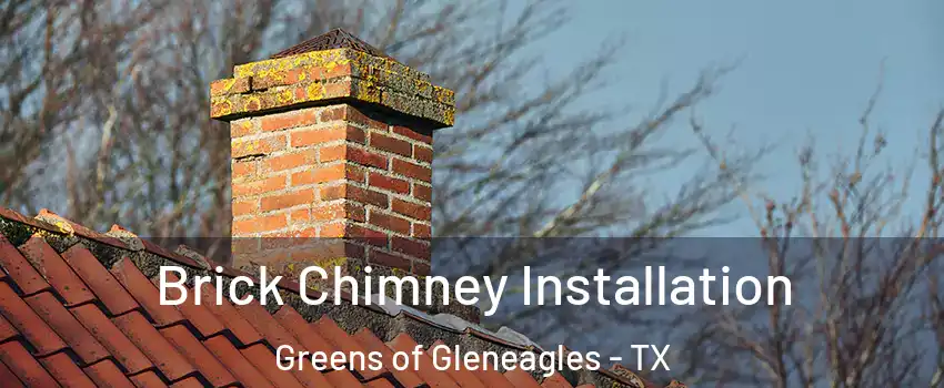 Brick Chimney Installation Greens of Gleneagles - TX
