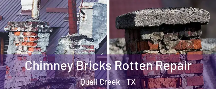 Chimney Bricks Rotten Repair Quail Creek - TX
