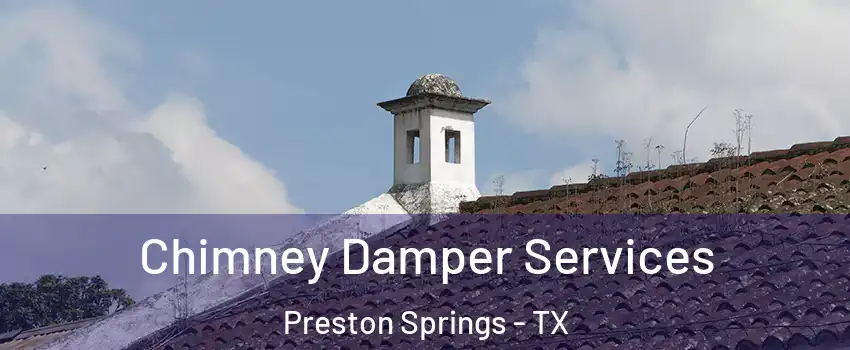 Chimney Damper Services Preston Springs - TX