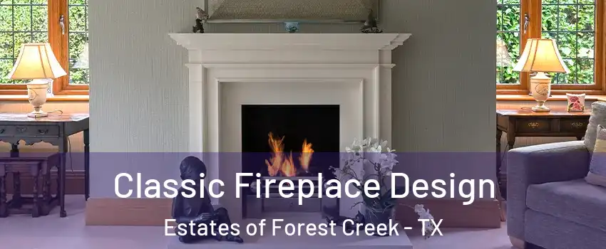 Classic Fireplace Design Estates of Forest Creek - TX