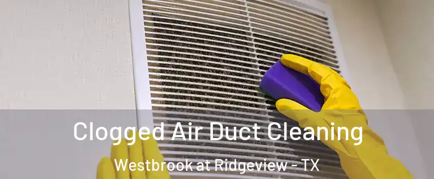 Clogged Air Duct Cleaning Westbrook at Ridgeview - TX