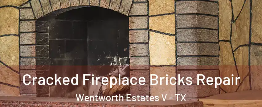 Cracked Fireplace Bricks Repair Wentworth Estates V - TX