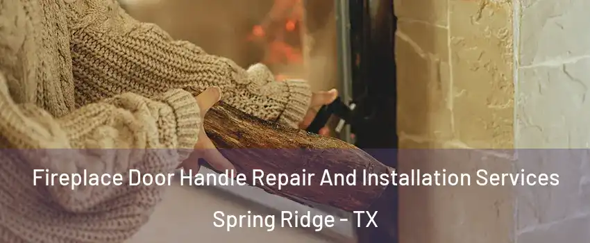 Fireplace Door Handle Repair And Installation Services Spring Ridge - TX