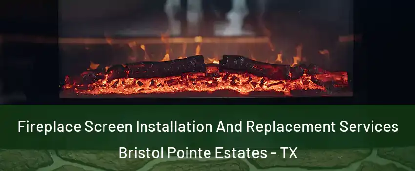 Fireplace Screen Installation And Replacement Services Bristol Pointe Estates - TX