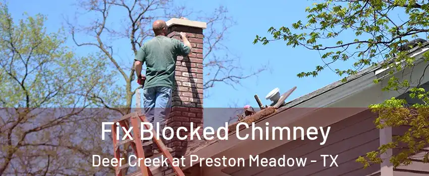 Fix Blocked Chimney Deer Creek at Preston Meadow - TX