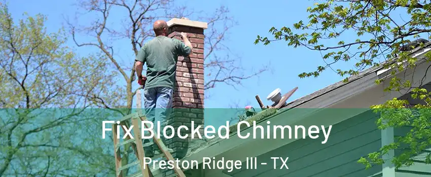 Fix Blocked Chimney Preston Ridge III - TX