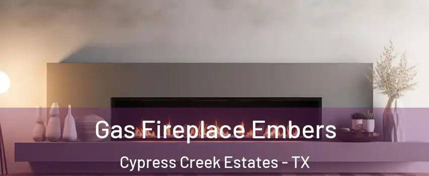 Gas Fireplace Embers Cypress Creek Estates - TX