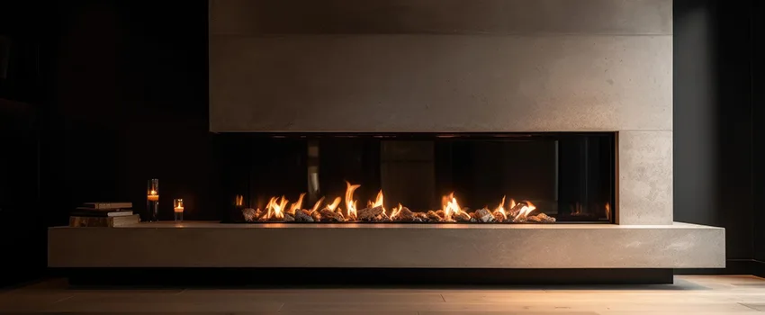 Gas Fireplace Ember Bed Design Services in Fairfield of Plano, Texas