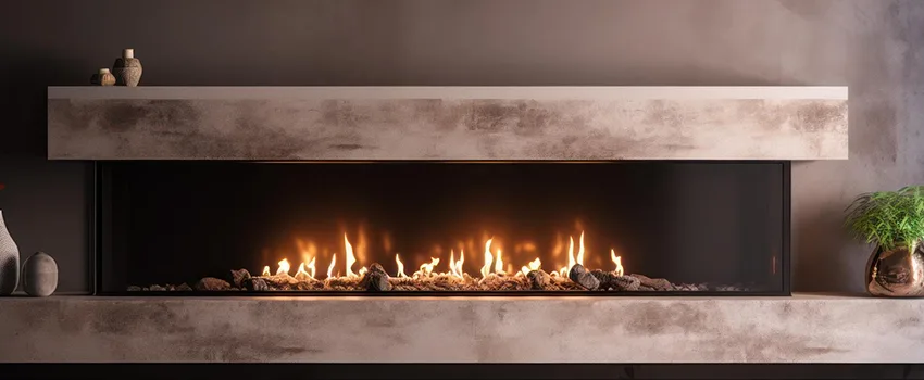 Gas Refractory Fireplace Logs in Fairfield of Plano, TX
