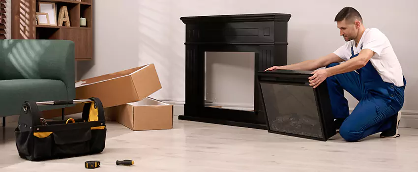 Old Rusted Metal Fireplace Repair And Replacement in Fairfield of Plano, TX