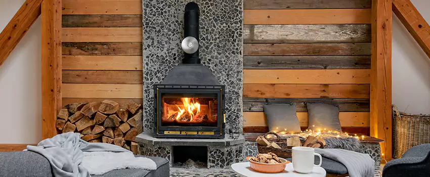 Thelin Hearth Products Direct Vent Gas Stove Fireplace Inspection in Fairfield of Plano, Texas