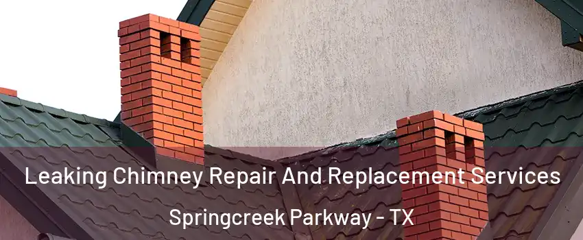 Leaking Chimney Repair And Replacement Services Springcreek Parkway - TX