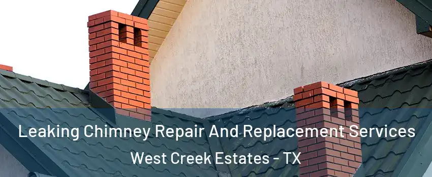 Leaking Chimney Repair And Replacement Services West Creek Estates - TX