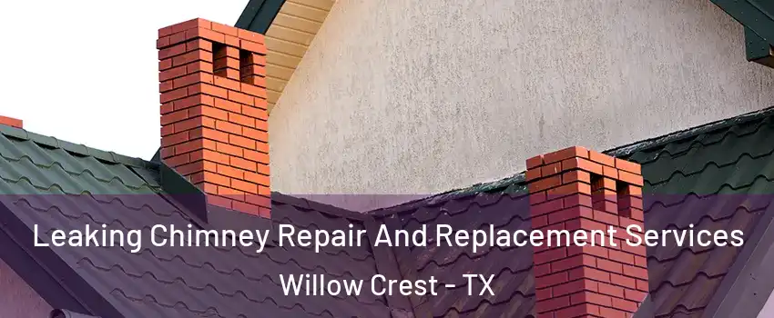 Leaking Chimney Repair And Replacement Services Willow Crest - TX
