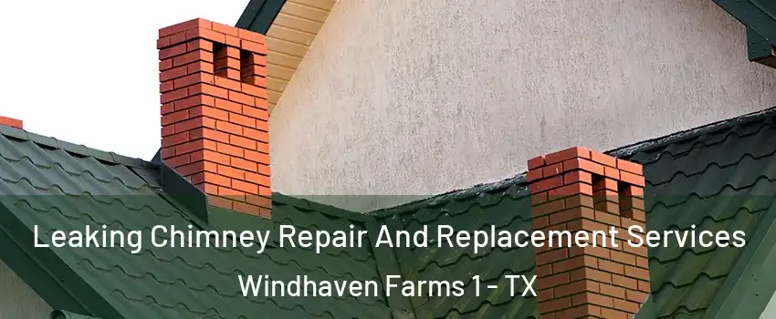 Leaking Chimney Repair And Replacement Services Windhaven Farms 1 - TX