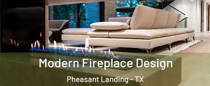 Modern Fireplace Design Pheasant Landing - TX