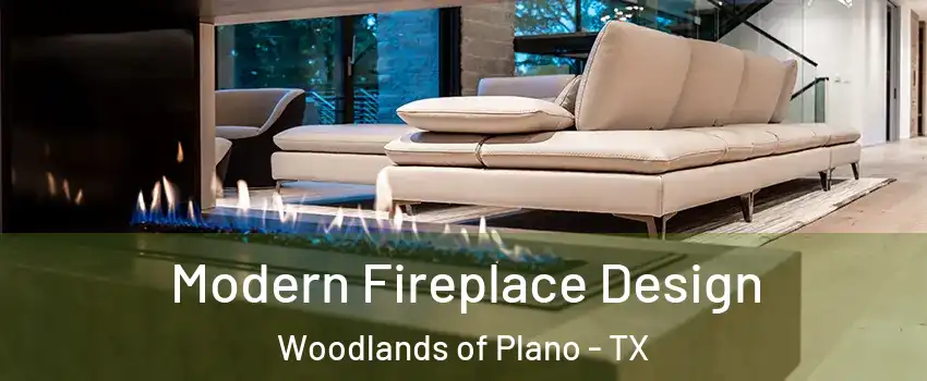 Modern Fireplace Design Woodlands of Plano - TX