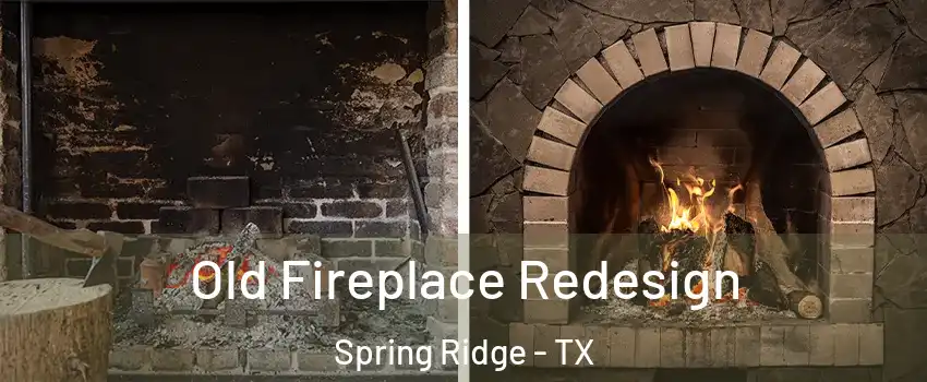 Old Fireplace Redesign Spring Ridge - TX