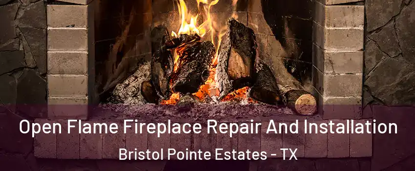 Open Flame Fireplace Repair And Installation Bristol Pointe Estates - TX